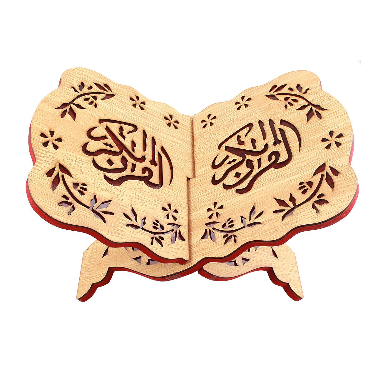 The factory sells Arabic wooden Koran bookshelves and Muslim Islamic scriptures carved in pine sJ1-004