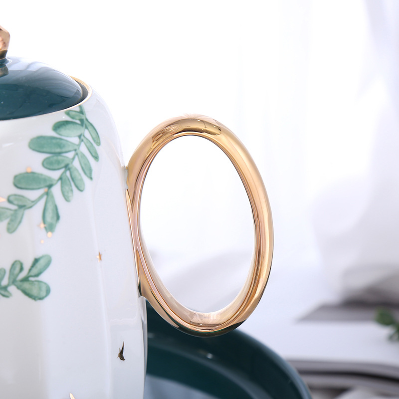 British teapot, ceramic cup, three-piece set, home flower tea cup, European creative coffee cup, tea set, wholesale of Taobao utensils Application Scenario