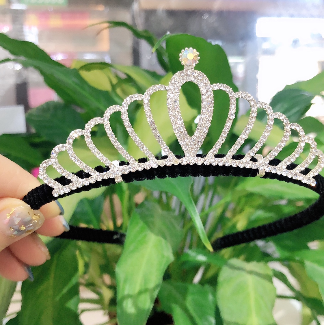 2020 new Korean fashion rhinestone alloy headband hair clip accessories thumbnail