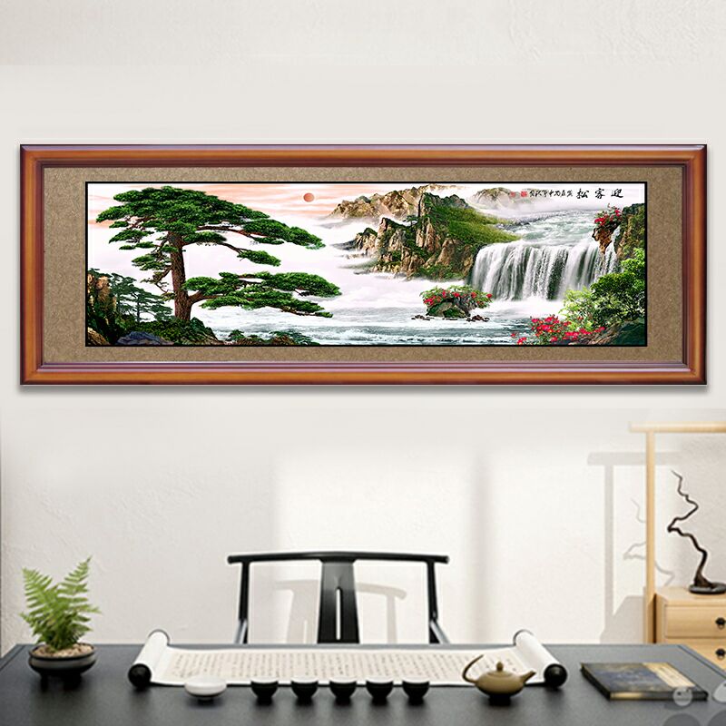 Chinese Home Decoration Seven Color Baking Paint Bronzing Craft Office Hotel Opened Qiao Move To Celebrate The Wedding Gift Classical Large Plaque Specification drawing