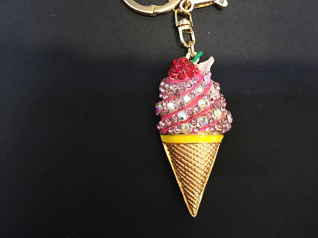 Ice cream with a diamond-encrusted key chain thumbnail