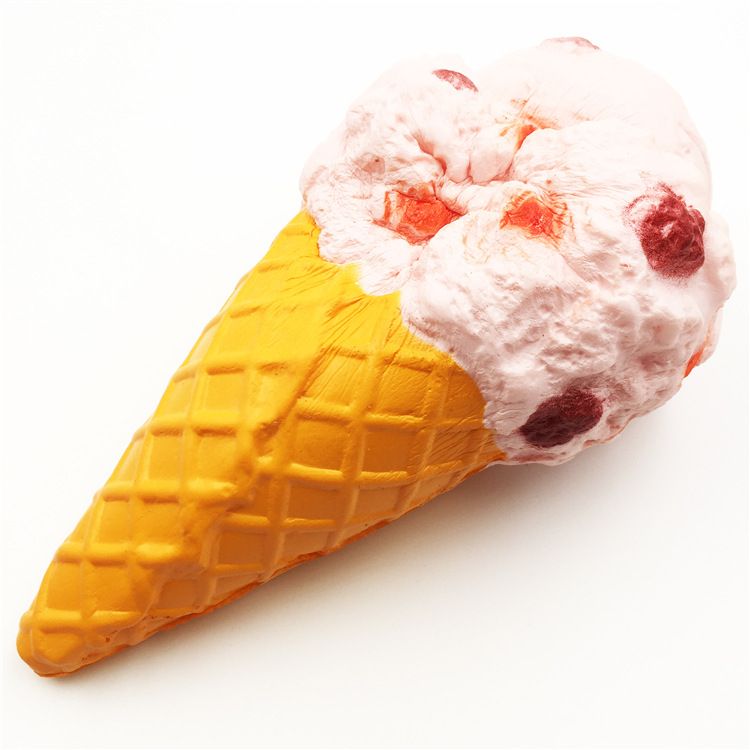 Squishy slow rebound release pressure vent PU sponge toy cross-border domestic sales buckle vent new ice cream cone thumbnail