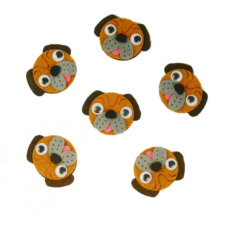 Felt nonwoven cloth head dog 🐶 non-woven fabric laser cutting factory direct sale to sample customized processing, welcome to buy. thumbnail