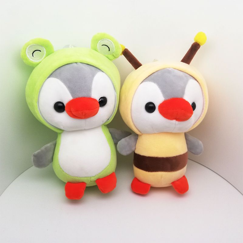 Cartoon toy mini stuffed bee duck cute toy bag car keys pendant wedding gifts thumbnail