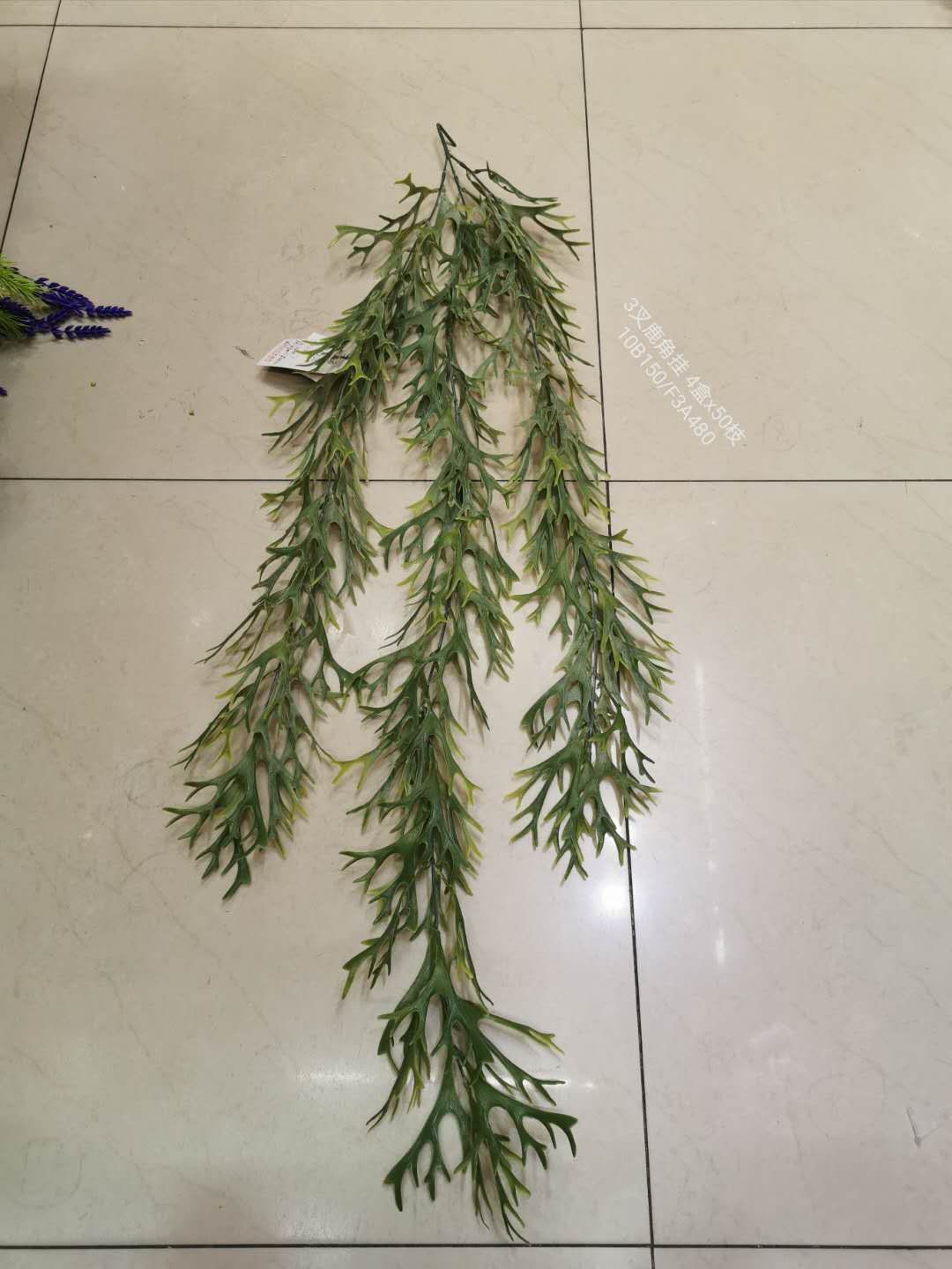 Artificial flowers, fake flowers, flower arrangements, living room, hotel, wedding, video decoration, rural green plants, hanging plants, wall hangings, three-pronged antler hangings details Picture