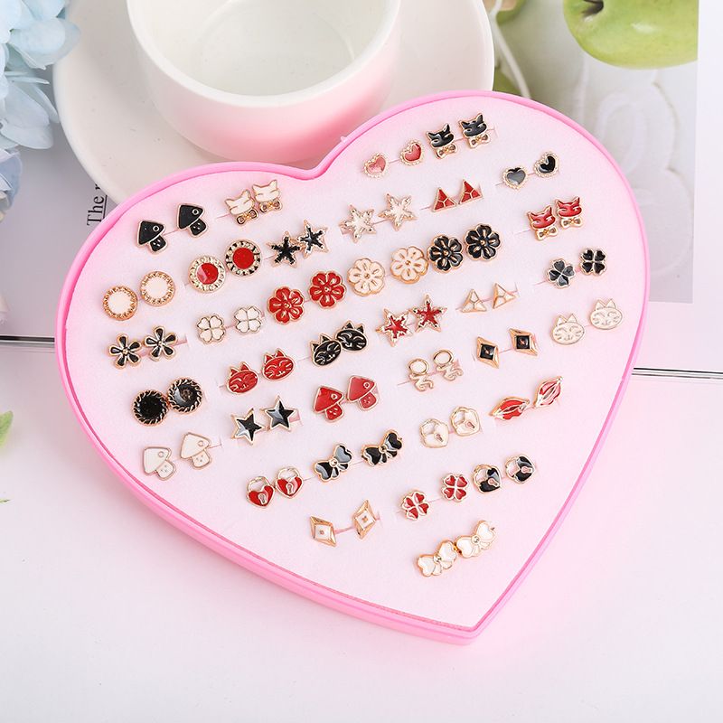 2020新款时尚耳针多款女士简约百搭耳钉学生可爱甜美耳饰批发图