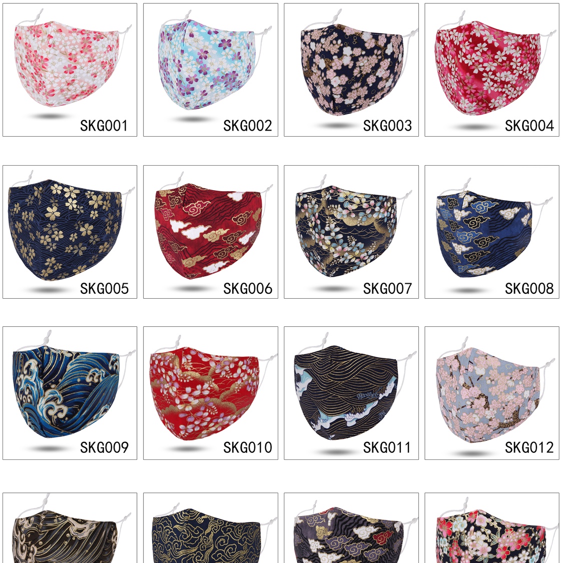 Cotton Mask Can Be Put Filter, Printing ➕ Hot Stamping Oh ~ Texture Is Very Good! Documents Are In Order! 【 Foreign Trade 】 details Picture