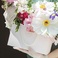 花衣裳 母亲节520花艺鲜花烫金贴纸Love 单支礼盒透明防水贴纸白底实物图