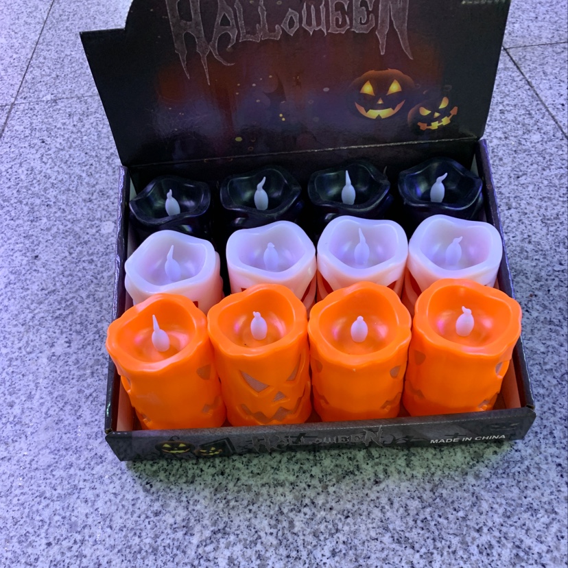 三色万圣节灯，派对用品，万圣节道具图