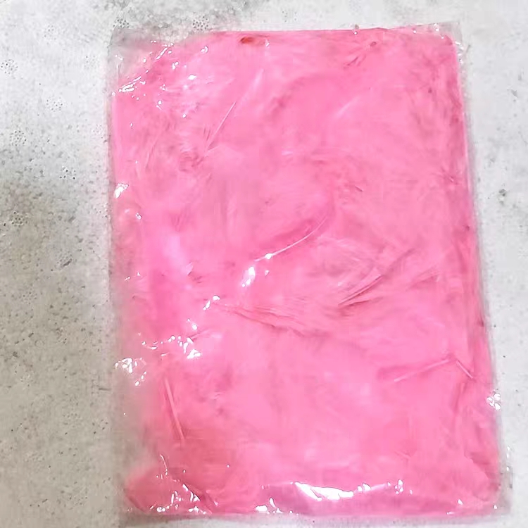 波波球透明球无皱纹PVC气球填充物 气球装饰彩色白色粉色混色羽毛白底实物图