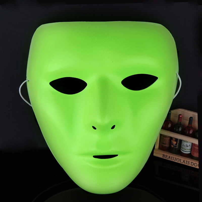 Halloween masked dancers, ghost dance steps, glow-in-the-dark street dance masks, hip-hop white balls, Easter masks, men and women undefined