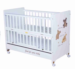 TM716
实木婴儿床欧式松木环保漆儿童床白色出口多功能宝宝床详情图1