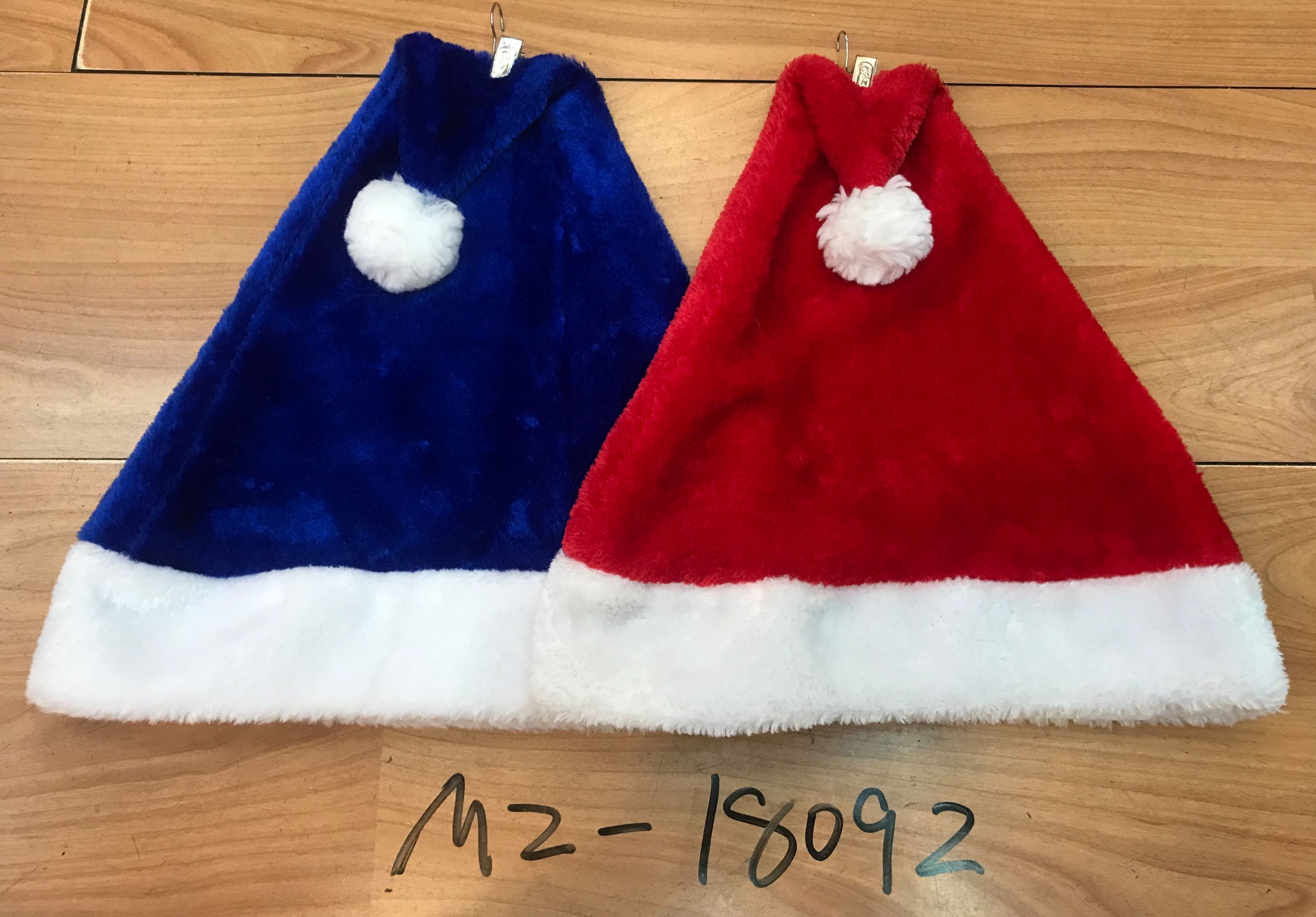 Sombrero de navidad sombrero de peluche de pelo corto sombrero de peluche de navidad artículos de fiesta para adultos sombrero de navidad de fábrica venta directa 11