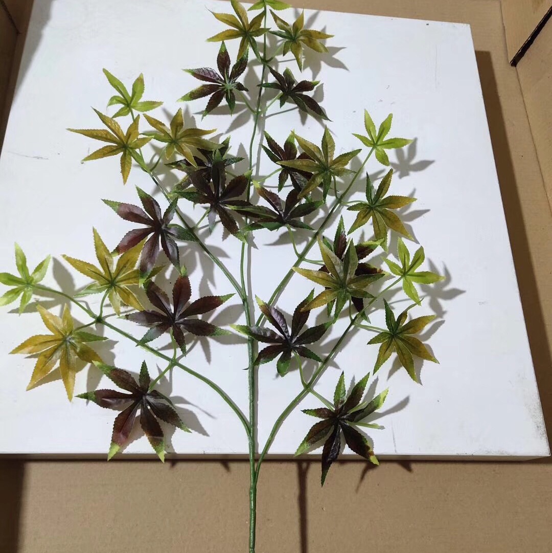 Canadian red maple branches, American big red maple, tactile red maple branches, artificial maple leaves, artificial red maple leaves, fake maple leaves, Xiangshan maple Application Scenario