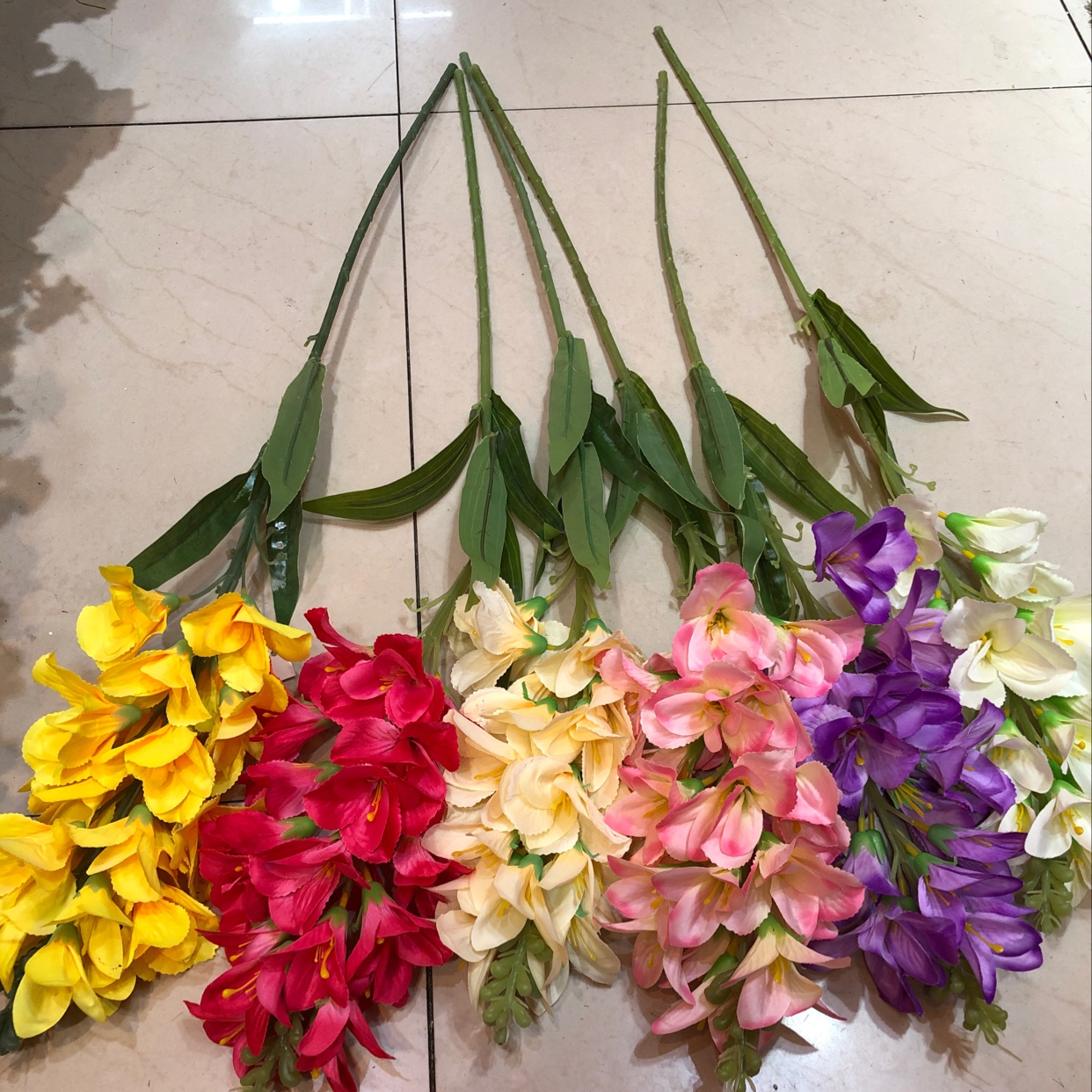 Large gladiolus long pole simulation flowers multicolor thumbnail