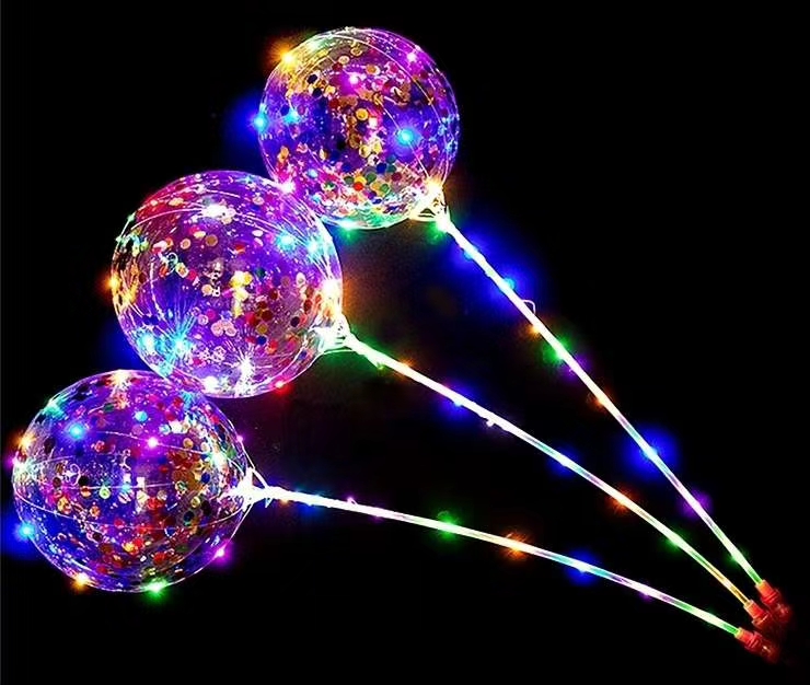 网红波波球内饰亮片图