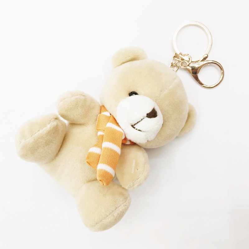 Factory direct sales of 10 cm scarves, sitting bears, keychains, bags, pendants, plush toys, figurines, dolls, and custom-made teddy bears Application Scenario