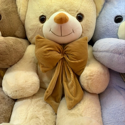 Four Round Bow Tie 1 Meter Shot Foreign Trade For Cartoon Toys Plush Toy Plush Doll Plush Toy Bear Wholesale