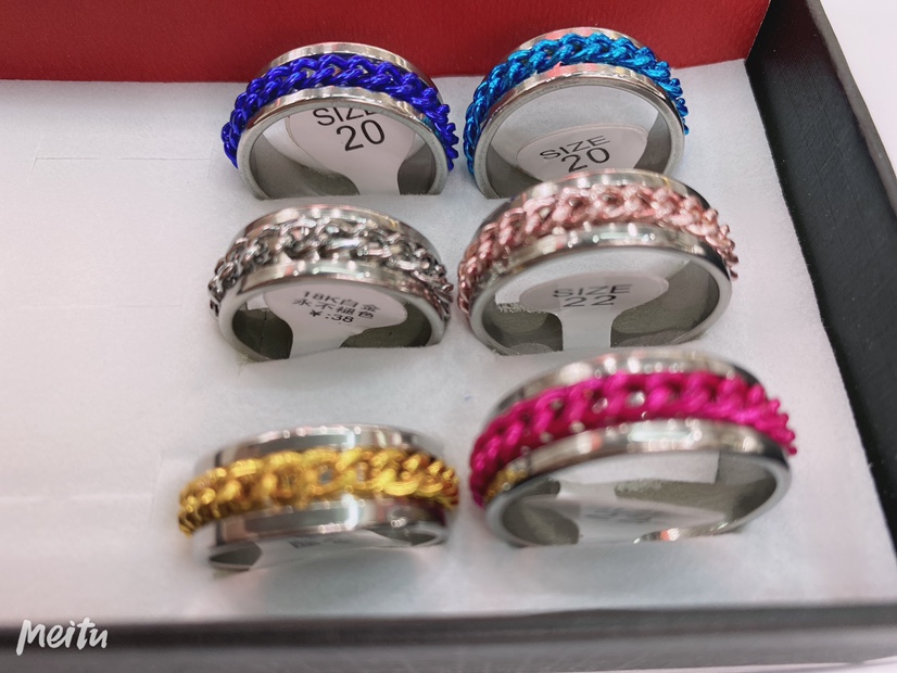 Chain transfer men's and women's popular rings