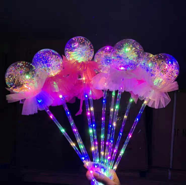 抖音同款星空球魔法棒新款波波球儿童仙女棒发光玩具夜市广场热卖
