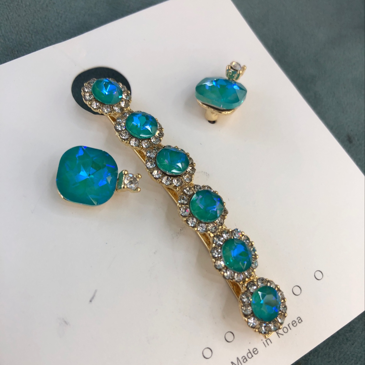 Earrings A Word Clip Set Instagram Explosion Recommended Summer Fresh And Lovely Wind Accessories details Picture