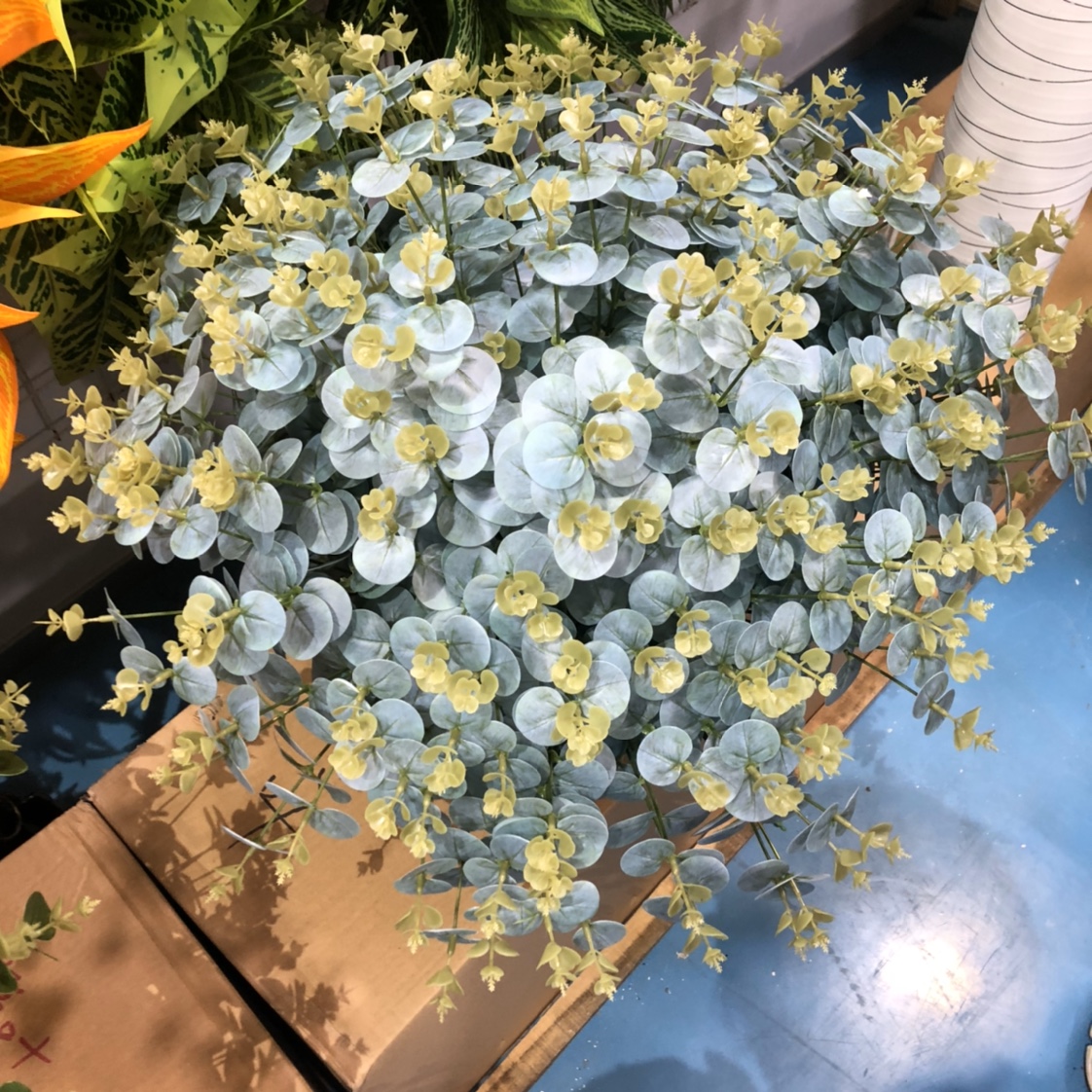 Artificial eucalyptus, plastic eucalyptus, artificial eucalyptus, artificial flowers, artificial flowers, wedding eucalyptus decoration