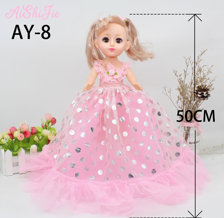 Manufacturer sells 50cm fat head winking music singing Barbie doll children toy girl birthday gift thumbnail