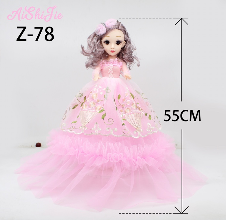 Manufacturer direct selling 55cm embroidery double singing music Barbie doll children toy girl birthday gift O thumbnail