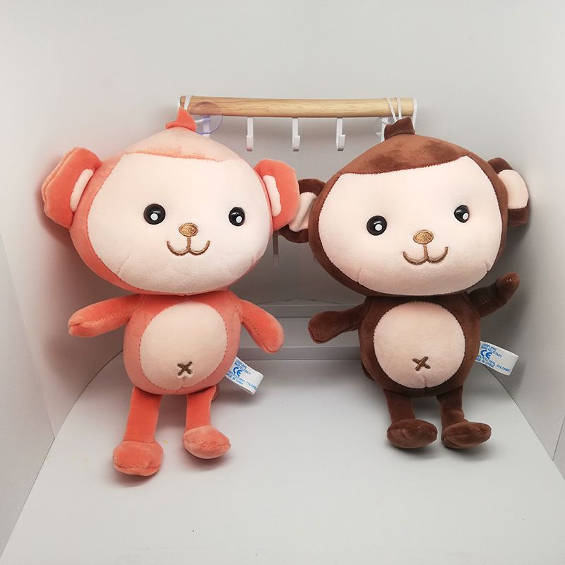 Cute plush station monkey pendant car key chain knapsack pendant wedding throwing gift clothing accessories doll thumbnail