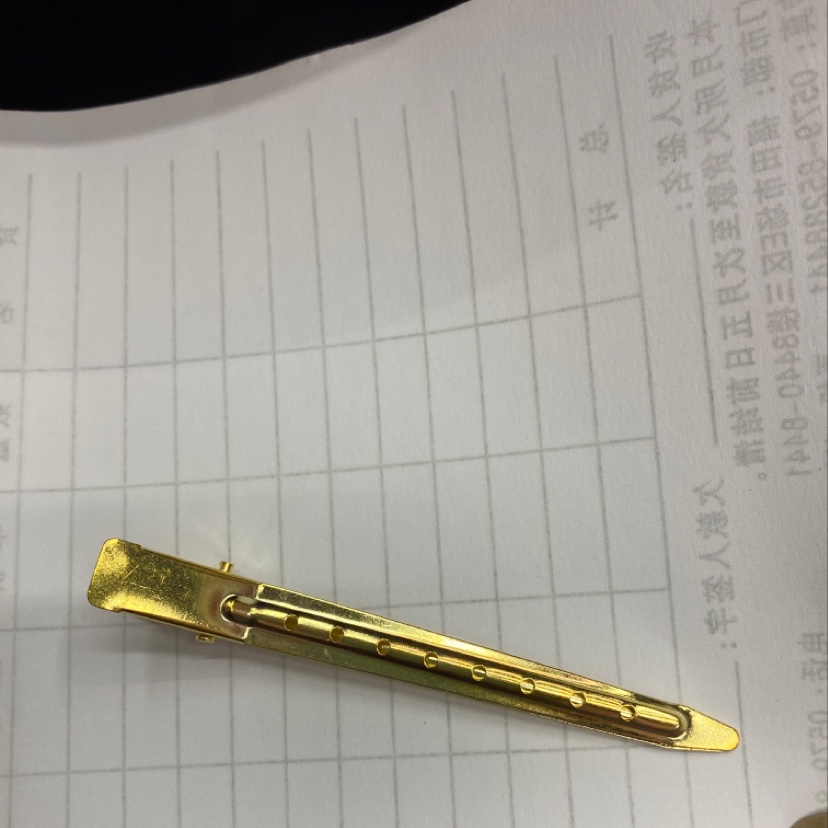 9 cm 8 hole clip gold thumbnail