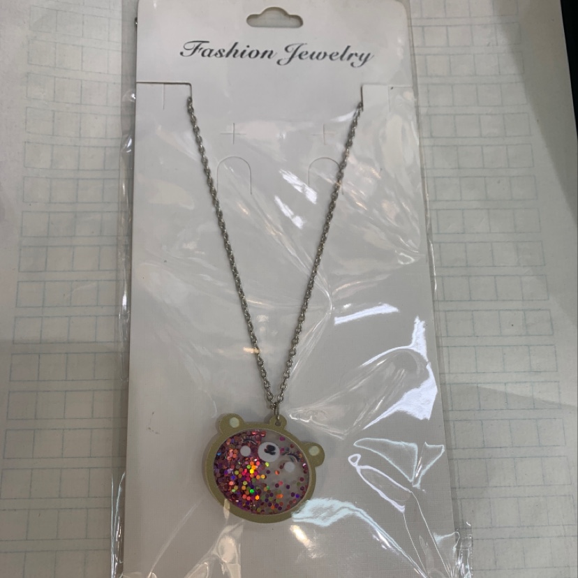 Cartoon bear necklace thumbnail