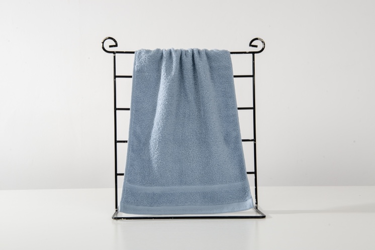 Solid color home high-end plain towel, household face wash and bath towel, all-cotton Morandi towel details Picture