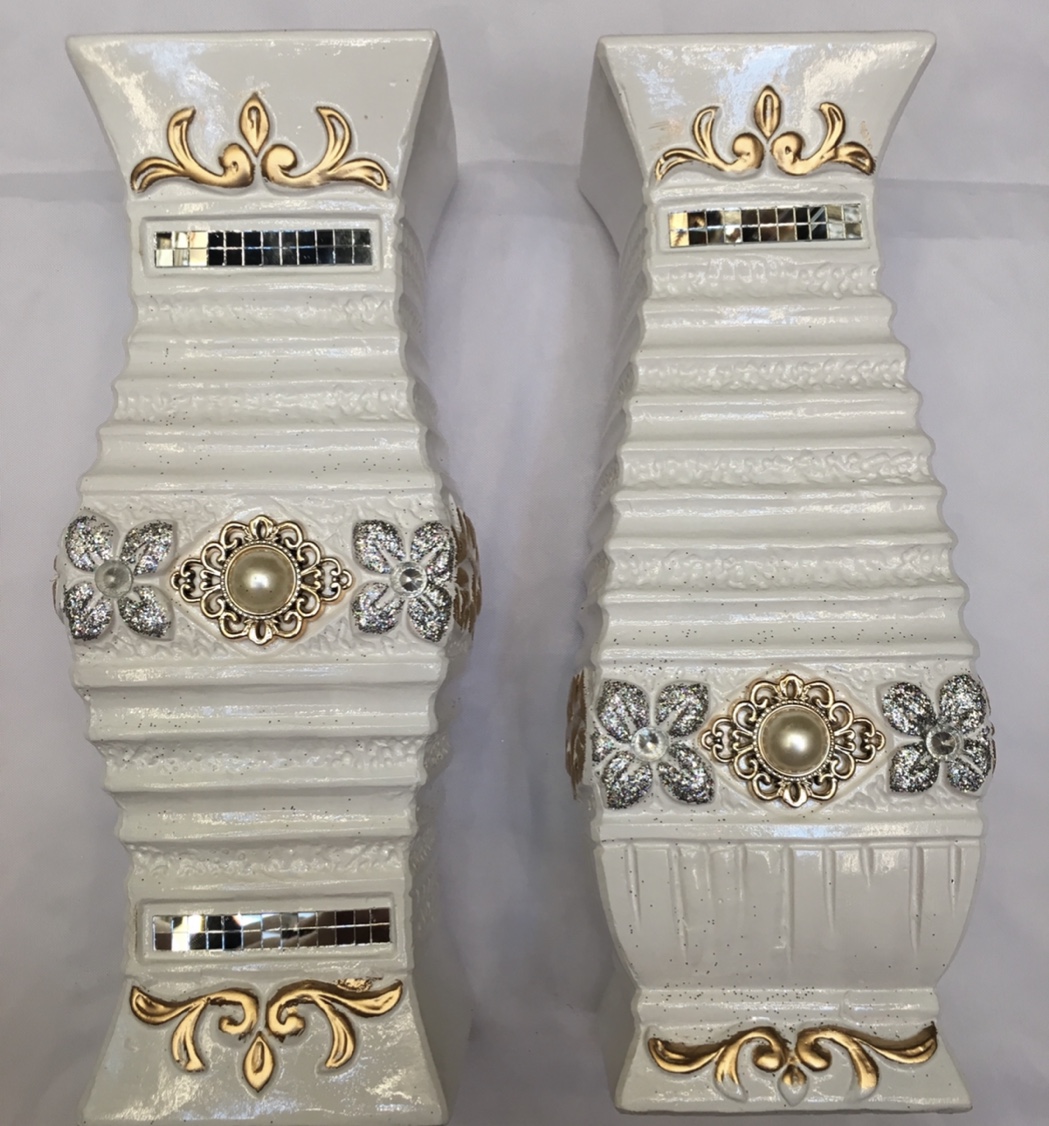 30厘米陶瓷花瓶仿真花花器 陶瓷花瓶VASE 金色花瓶  陶瓷花瓶 电镀花瓶 门厅玄关摆件白色大花瓶金堡花瓶工厂