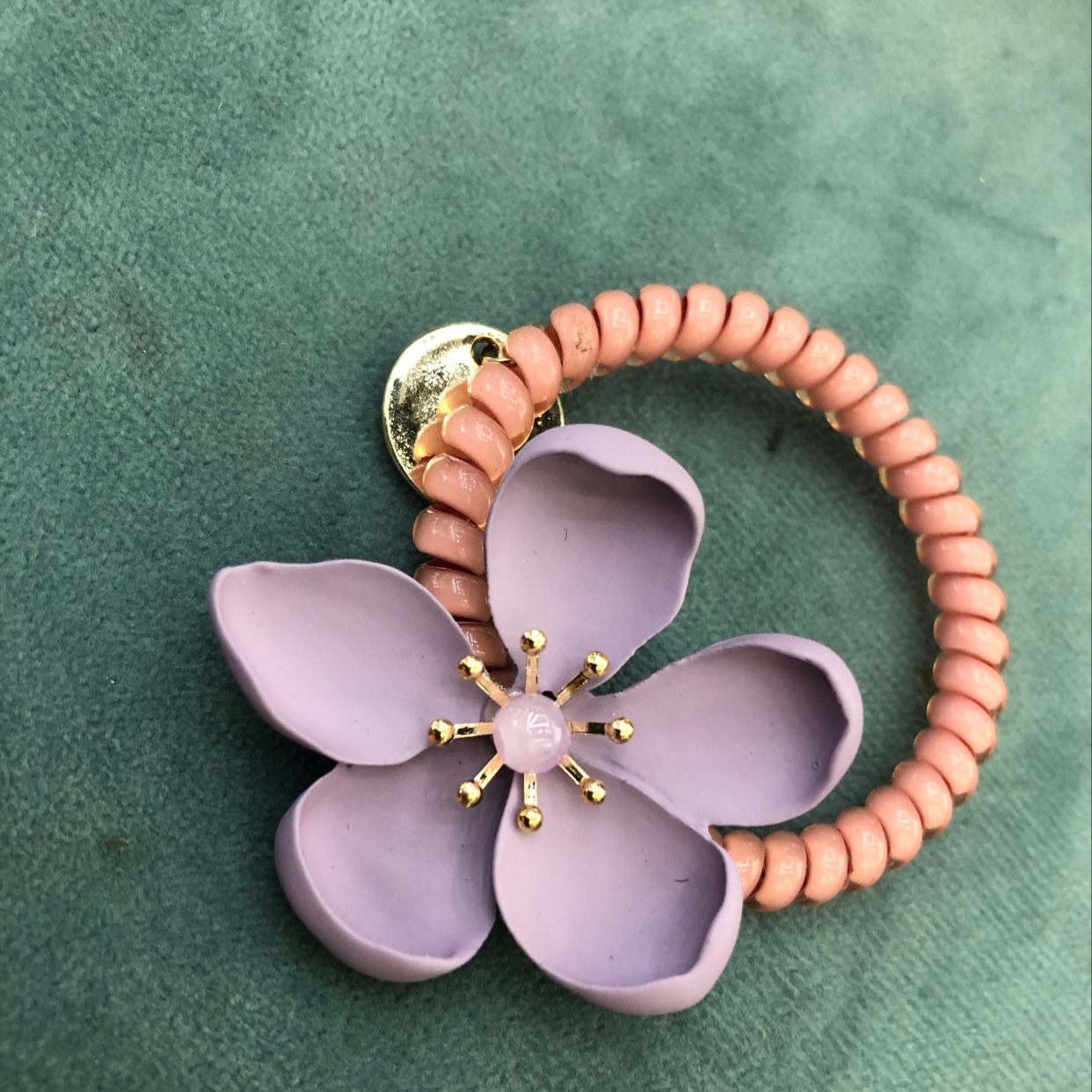 Macaron Flower Scrunchie details Picture