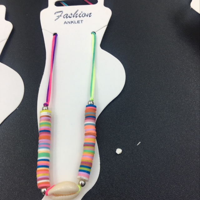 Multicolored soft pottery foot ornament thumbnail