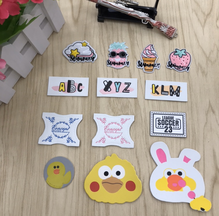Trademark leather label printing, pu leather, genuine leather, denim leather label, decorative leather label, embossed sign, auxiliary materials, custom factory direct sales