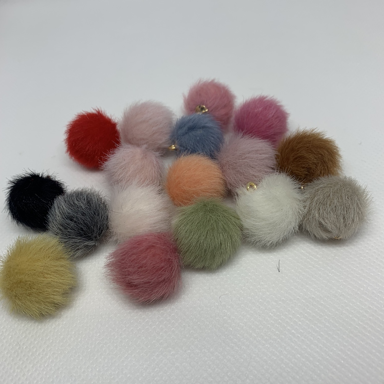 水貂毛布包扣     布包球