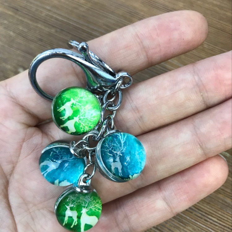 时光宝石钥匙扣梅花鹿系列