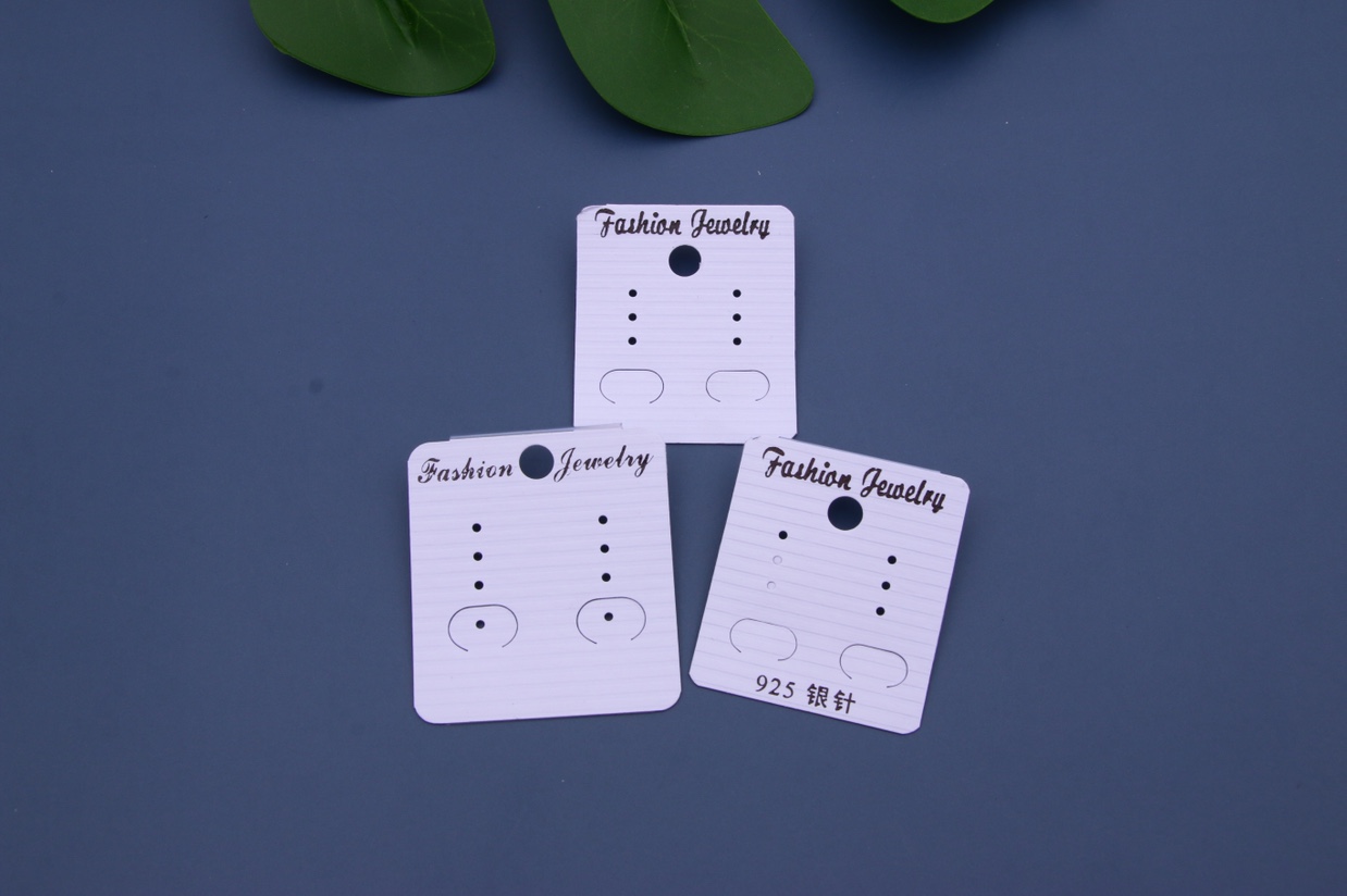 3 pairs of earring CARDS 3 pairs of 925 tremella rings