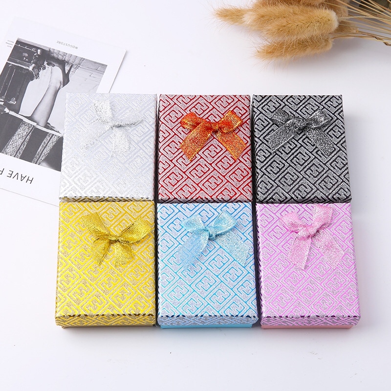 Bright E model 7*9cm necklace box Ethnic style earrings box foreign trade earrings box ring box exquisite pendant jewelry box