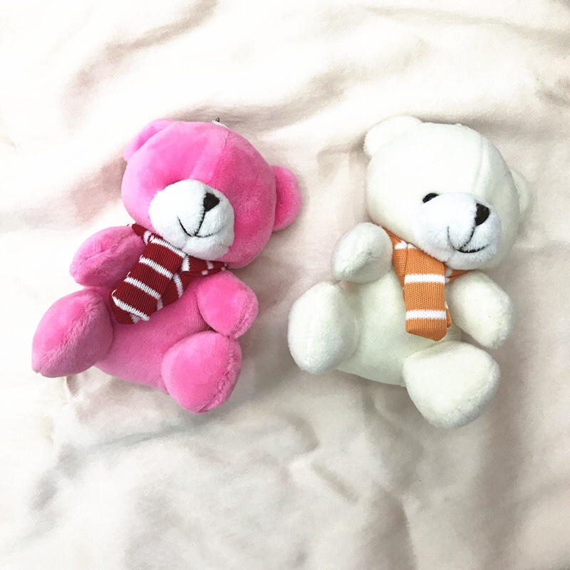 Factory direct sales of 10 cm scarves, sitting bears, keychains, bags, pendants, plush toys, figurines, dolls, and custom-made teddy bears details Picture
