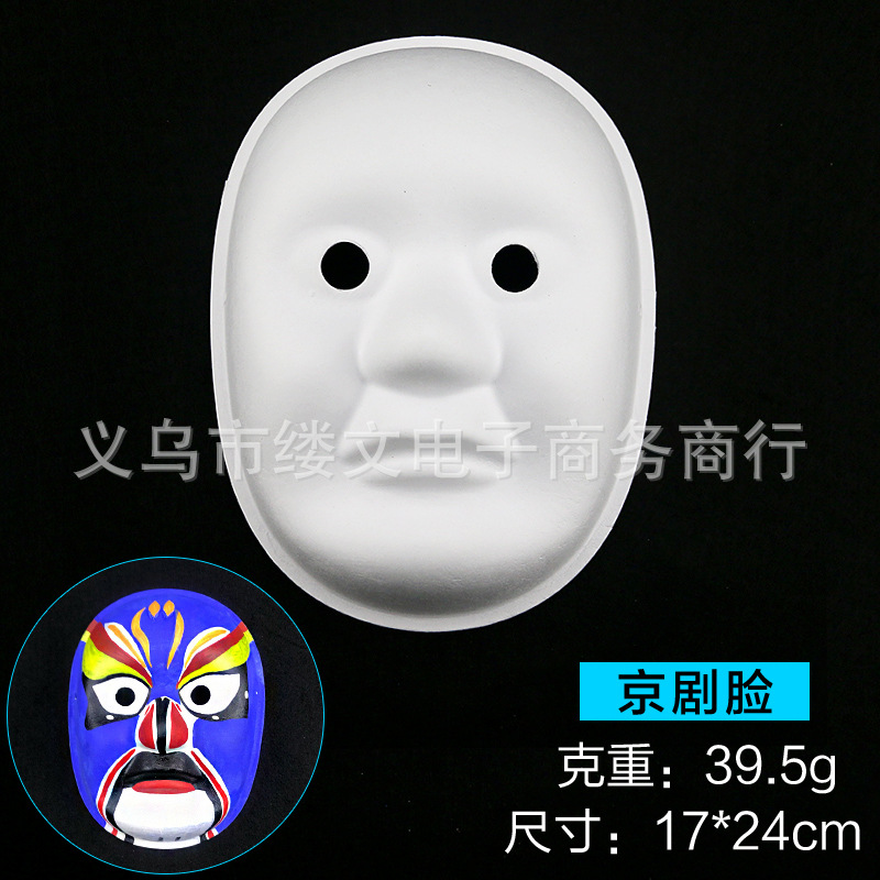 Pulp Mask Peking Opera Mask Blank Painting Mask details Picture
