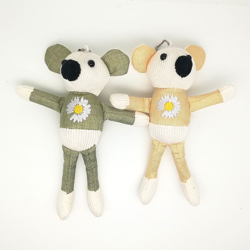 Cartoon toy mini fur pendant mouse cute toy bag car keys pendant wedding gifts
