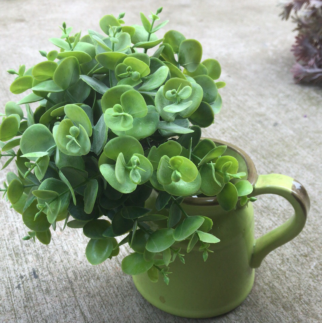 Simulated eucalyptus tree trunks