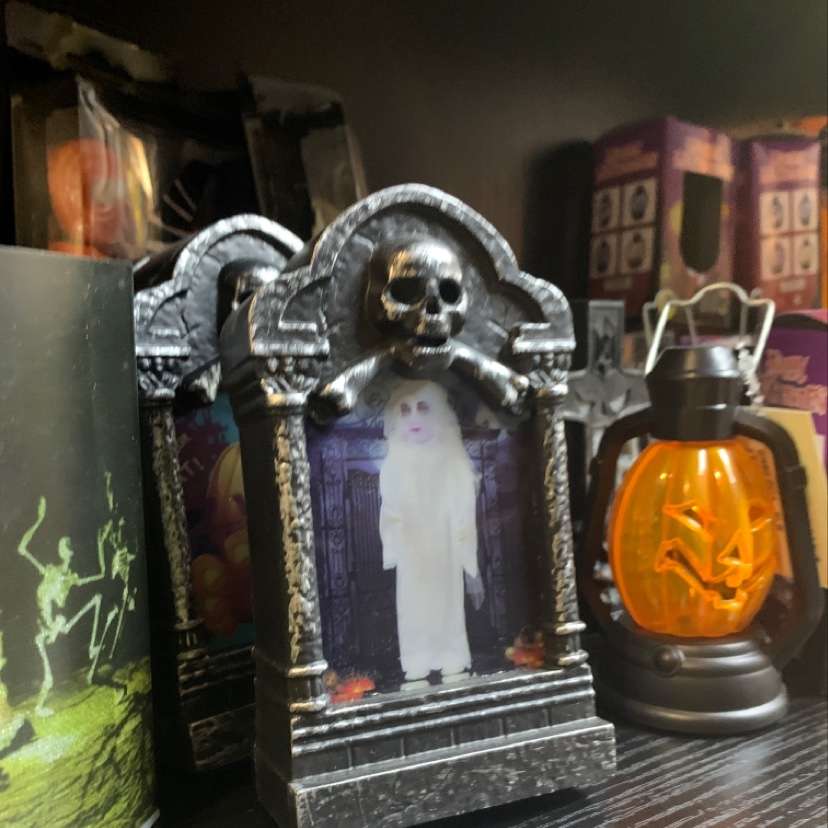 万圣节灯10单个带电子万圣节装饰万圣节幽灵户外灯闪光