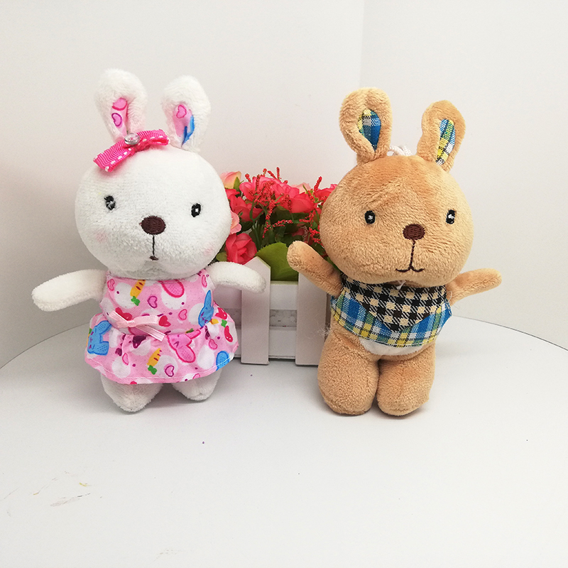小兔毛绒玩具挂件地摊货礼物婚庆抛洒娃娃机服装配件花束礼品详情图2