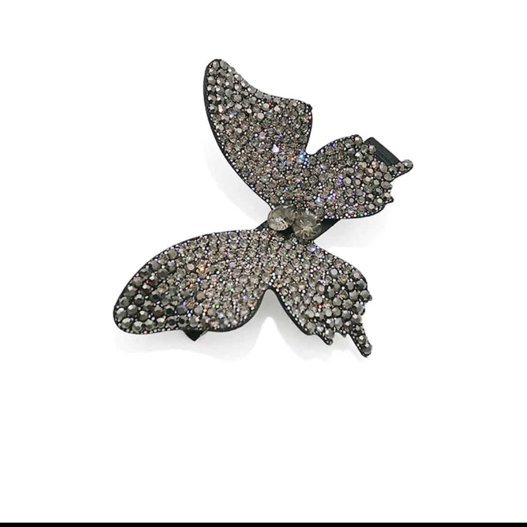 Butterfly Drill Bobby Pin on model with soft updo