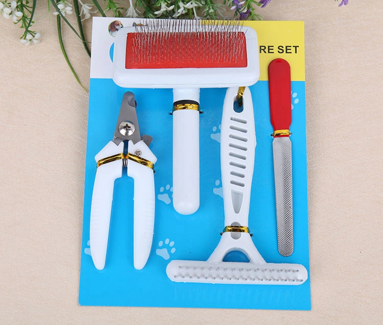 High-end pet supplies, pet nail clippers, stainless steel files and combs for dogs, export manufacturer wholesale detail image 1