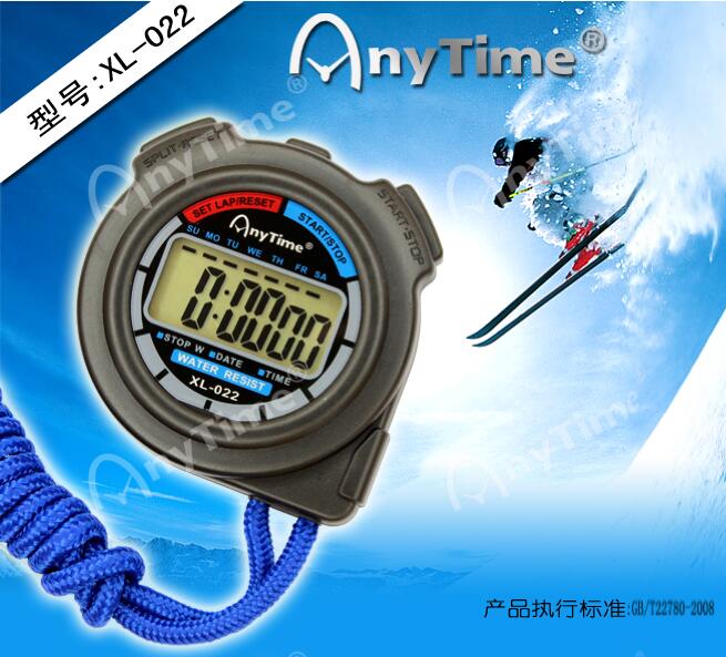Factory direct sales XL-022 professional waterproof stopwatch electronic stopwatch Metal running timer stopwatch professional