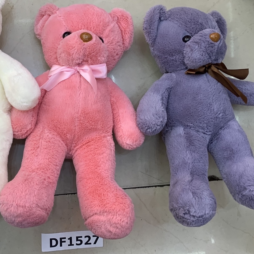 小丝带熊35厘米实拍外贸可供卡通玩具毛绒玩具毛绒娃娃毛绒公仔毛绒玩具熊批发                       